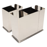 Utensil Drying Rack Stainless Steel Hanging Rack Chopsticks Spoon Fork Knife Drainer Basket Flatware Storage Drainer 3 Compartments