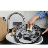 Dish Soap Dispenser Press Design Automatically Liquid Dispenser Box Sponge Holder Soap Dispenser for Home Kitchen Grey