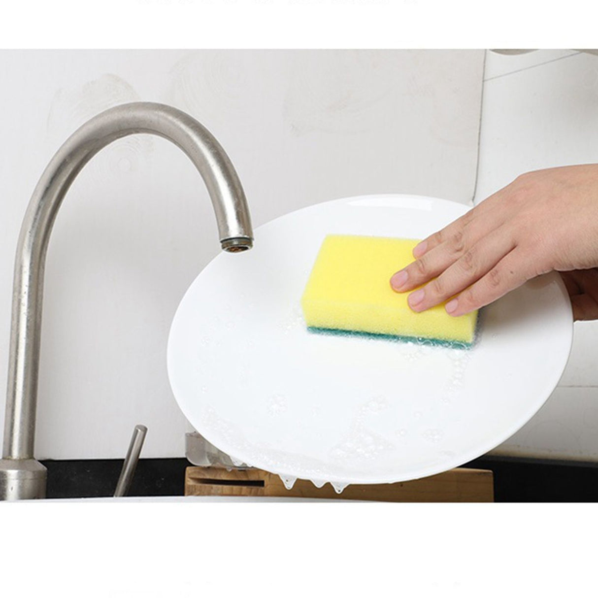 Dish Soap Dispenser Press Design Automatically Liquid Dispenser Box Sponge Holder Soap Dispenser for Home Kitchen Grey