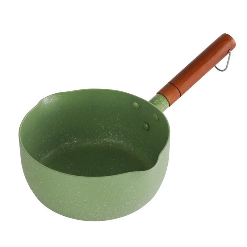 Japanese Style Saucepan Nonstick Milk Noodle Soup Sauce Pan Baby Food Cooking Pot Avocado Green 20cm