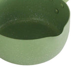 Japanese Style Saucepan Nonstick Milk Noodle Soup Sauce Pan Baby Food Cooking Pot Avocado Green 20cm - 45-Degree Angle
