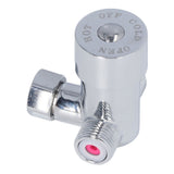 G1/2 Thread Thermostatic Mixer Valve Stainless Steel Hot Cold Water Mixing Tempered Valve with Dual Hoses for Pedal Control Tap
