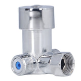 G1/2 Thread Thermostatic Mixer Valve Stainless Steel Hot Cold Water Mixing Tempered Valve with Dual Hoses for Pedal Control Tap