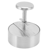 Hamburger Press Patty Maker 304 Stainless Steel Hamburger Meat Press for Kitchen Burgers Accessories - Front View