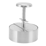 Hamburger Press Patty Maker 304 Stainless Steel Hamburger Meat Press for Kitchen Burgers Accessories - 45-Degree Angle