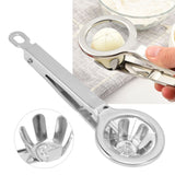 Egg Cutter 304 Stainless Steel Rust Proof Labor Saving Multi Functional Egg Splitter for Kitchen Restaurant