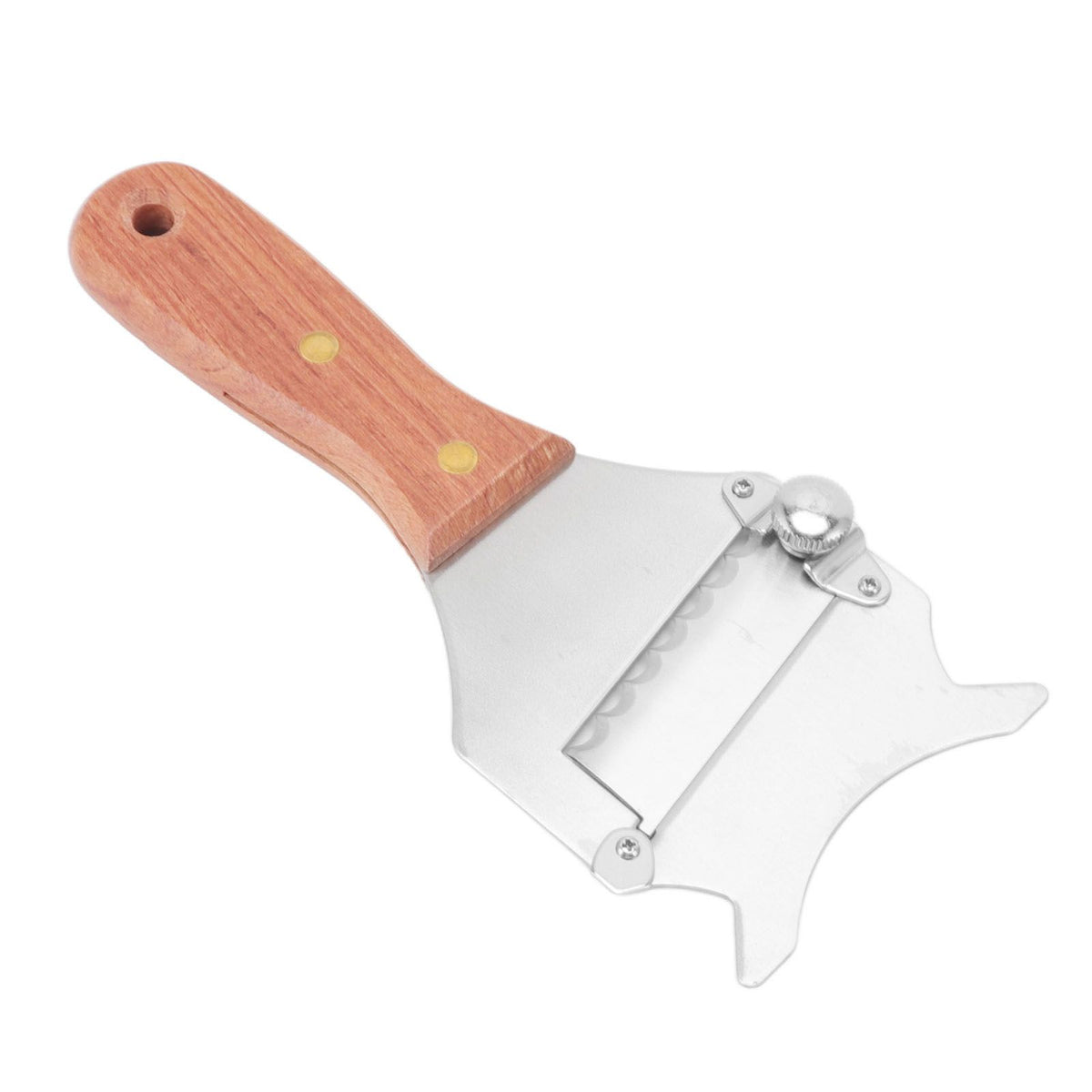 Truffle Grater Wavy Blade Wooden Handle Stainless Steel Hand Plane Cheese Grater Cutter for Chocolate