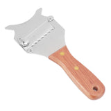 Truffle Grater Wavy Blade Wooden Handle Stainless Steel Hand Plane Cheese Grater Cutter for Chocolate