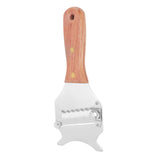 Truffle Grater Wavy Blade Wooden Handle Stainless Steel Hand Plane Cheese Grater Cutter for Chocolate