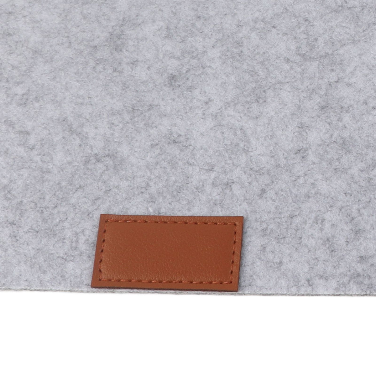 Placemat Cup Mat Set Felt Heat Insulation with Fork Bag Tableware Mat for Home Kitchen Light Gray