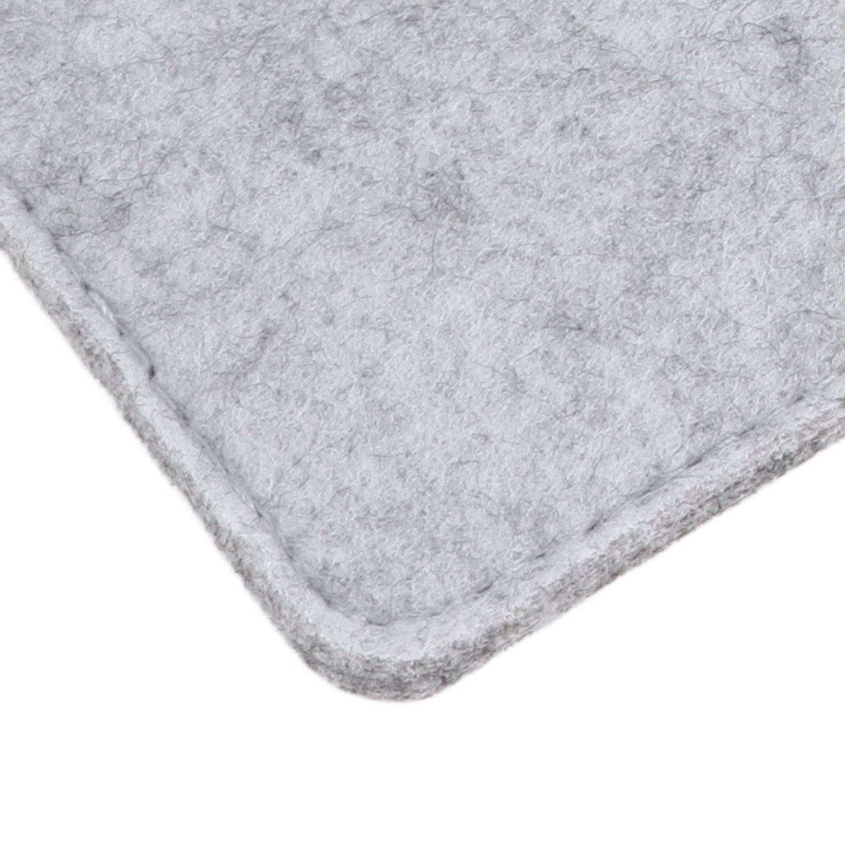 Placemat Cup Mat Set Felt Heat Insulation with Fork Bag Tableware Mat for Home Kitchen Light Gray