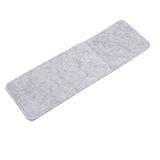 Placemat Cup Mat Set Felt Heat Insulation with Fork Bag Tableware Mat for Home Kitchen Light Gray
