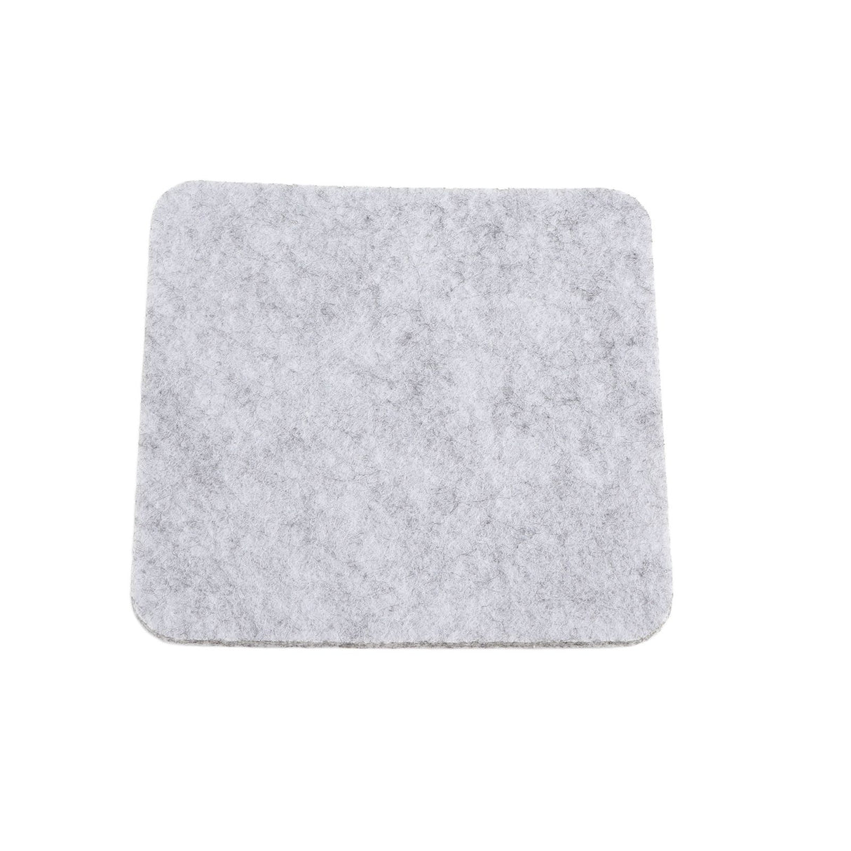 Placemat Cup Mat Set Felt Heat Insulation with Fork Bag Tableware Mat for Home Kitchen Light Gray