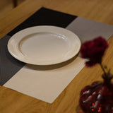 8pcs Placemats Easy Cleaning PVC Material Waterproof Black White Plaid Pattern Dining Placemats for Hotel - Extra Image