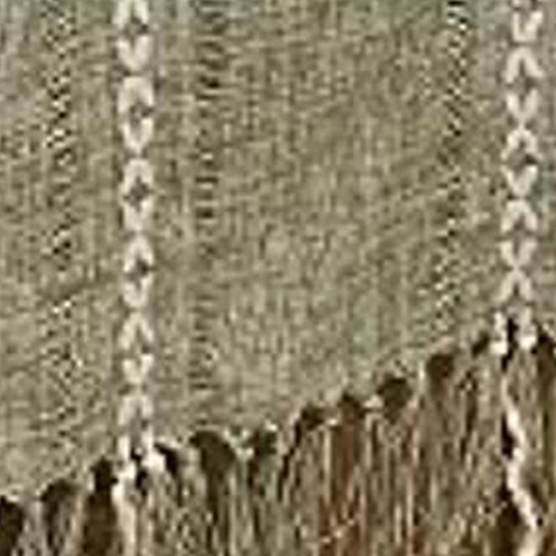 Retro Table Runner Elegant Hand Woven Cotton Linen Dining Table Runner with Tassels for Wedding Home Cross Green