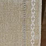 Retro Table Runner Elegant Hand Woven Cotton Linen Dining Table Runner with Tassels for Wedding Home Cross Yellow - Front View