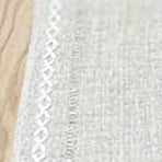 Retro Table Runner Elegant Hand Woven Cotton Linen Dining Table Runner with Tassels for Wedding Home Cross Yellow