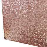 Sequin Table Runner 30x300cm Shiny Exquisite Decorative 3mm Sequins Table Runner for Parties Banquets Rose Gold - Low Angle