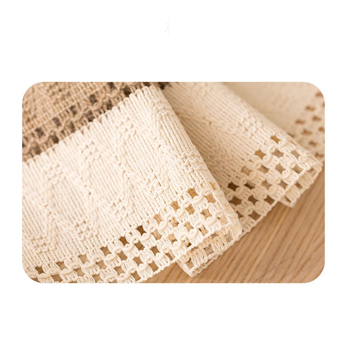 Table Runner Cotton Linen Splicing Wedding Party Table Runner with Tassels Wedding Party Decoration 30x180cm