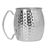 Moscow Mule Mug Exquisite 304 Stainless Steel 500ml Large Capacity Cocktail Mug for Bars Hotels Restaurants Silver - Side View