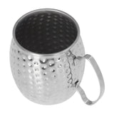 Moscow Mule Mug Exquisite 304 Stainless Steel 500ml Large Capacity Cocktail Mug for Bars Hotels Restaurants Silver - Low Angle