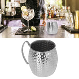 Moscow Mule Mug Exquisite 304 Stainless Steel 500ml Large Capacity Cocktail Mug for Bars Hotels Restaurants Silver