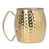 Moscow Mule Mug Exquisite 304 Stainless Steel 500ml Large Capacity Cocktail Mug for Bars Hotels Restaurants Gold - Side View