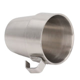 Stainless Steel Camping Cup Set of 4 Double Layer Coffee Mugs with Stand Holder Stackable Outdoor Cups for Picnic