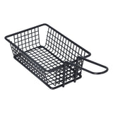 Fryer Basket Food Grade Stainless Steel French Fry Holder Frying Strainer with Handle for Restaurant Home Short Rectangle
