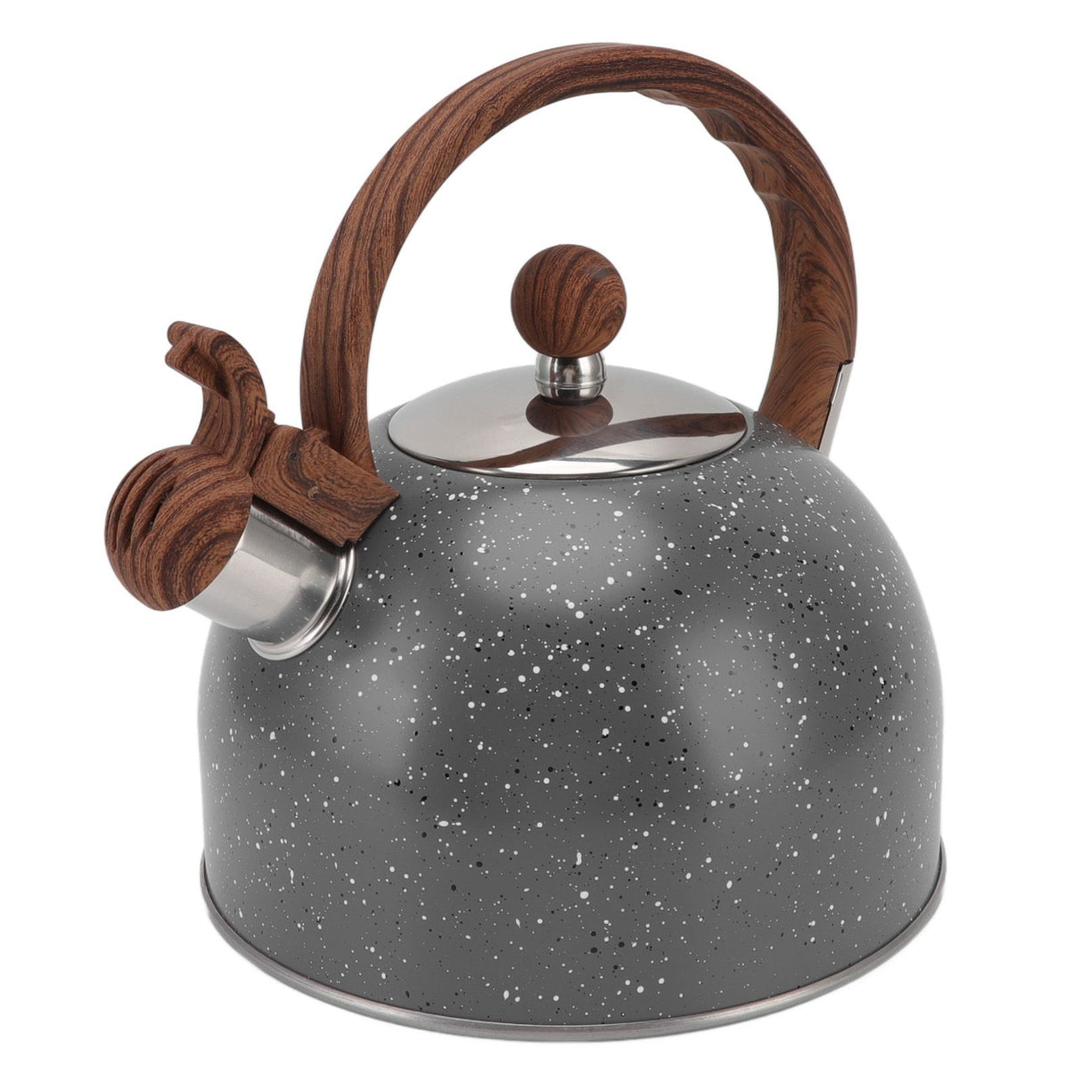 Whistling Kettle 2.5L Capacity Stainless Steel Stovetop Teapot for Water Boiling Grey