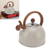 Whistling Kettle 2.5L Capacity Stainless Steel Stovetop Teapot for Water Boiling Beige - Extra Image