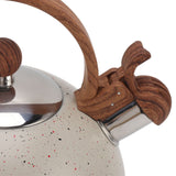 Whistling Kettle 2.5L Capacity Stainless Steel Stovetop Teapot for Water Boiling Beige - Extra Image