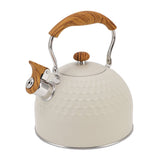 Whistling Kettle 2.5L Stainless Steel Efficient Uniform Heating Stovetop Whistling Tea Pot with Heat Insulation Handle