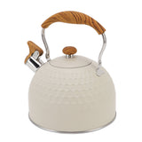 Whistling Kettle 2.5L Stainless Steel Efficient Uniform Heating Stovetop Whistling Tea Pot with Heat Insulation Handle