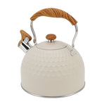 Whistling Kettle 2.5L Stainless Steel Efficient Uniform Heating Stovetop Whistling Tea Pot with Heat Insulation Handle