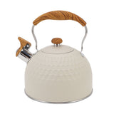 Whistling Kettle 2.5L Stainless Steel Efficient Uniform Heating Stovetop Whistling Tea Pot with Heat Insulation Handle