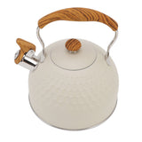 Whistling Kettle 2.5L Stainless Steel Efficient Uniform Heating Stovetop Whistling Tea Pot with Heat Insulation Handle