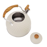 Whistling Kettle 2.5L Stainless Steel Efficient Uniform Heating Stovetop Whistling Tea Pot with Heat Insulation Handle