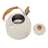Whistling Kettle 2.5L Stainless Steel Efficient Uniform Heating Stovetop Whistling Tea Pot with Heat Insulation Handle
