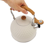 Whistling Kettle 2.5L Stainless Steel Efficient Uniform Heating Stovetop Whistling Tea Pot with Heat Insulation Handle - Extra Image