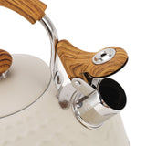 Whistling Kettle 2.5L Stainless Steel Efficient Uniform Heating Stovetop Whistling Tea Pot with Heat Insulation Handle