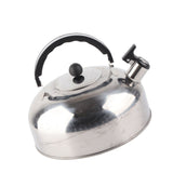 3L Stainless Steel Whistling Tea Kettle Fast Heating One Touch Buttons Whistling Kettle with Insulated Handle for Home - Low Angle