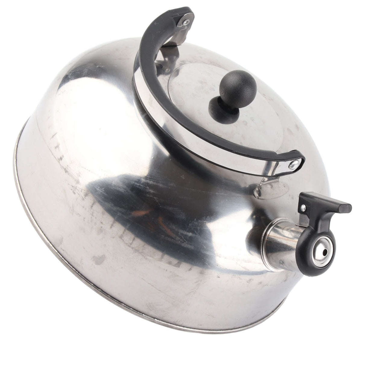 3L Stainless Steel Whistling Tea Kettle Fast Heating One Touch Buttons Whistling Kettle with Insulated Handle for Home