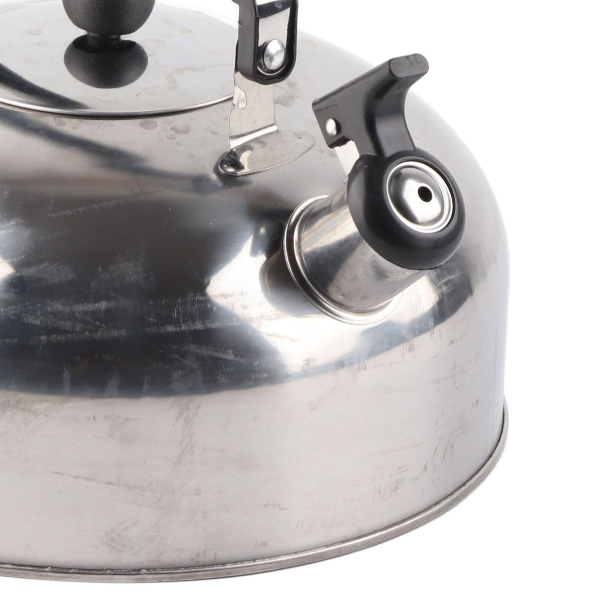 3L Stainless Steel Whistling Tea Kettle Fast Heating One Touch Buttons Whistling Kettle with Insulated Handle for Home