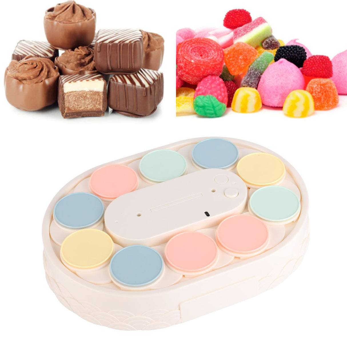Rotary Sushi Machine Automatic Rotating Table Display Stand Swing Tray Turntable for Sushi Dessert Cupcake Dessert