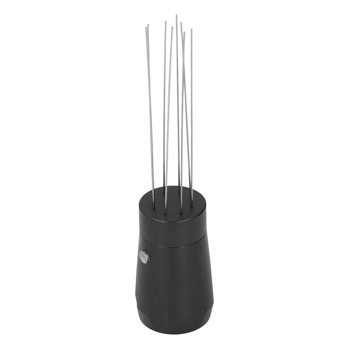 Coffee Distribution Tool Stainless Steel Aluminum Alloy Ergonomic Handle Easy Cleaning Coffee Tool for Cafe Black with Magnet