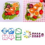 25Pcs Sandwich Cutters Set Safe Sandwiches Fruit Cookie Cutters for DIY Baking Kit - 45-Degree Angle