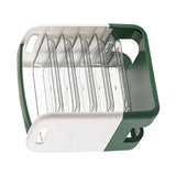 Four Layers Dish Preparation Plate Drawer Design Plastic Vegetable Preparation Rack Kitchen Storage Rack Green