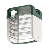 Four Layers Dish Preparation Plate Drawer Design Plastic Vegetable Preparation Rack Kitchen Storage Rack Green - Top-Down View