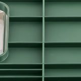 Four Layers Dish Preparation Plate Drawer Design Plastic Vegetable Preparation Rack Kitchen Storage Rack Green